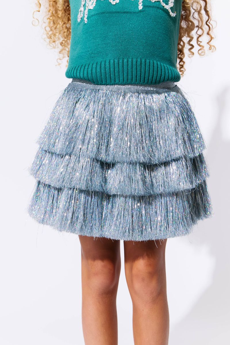 Silver Tinsel Skirt